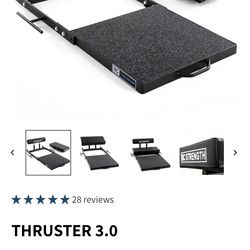 Hip thruster machine, home gym