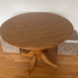 Round Wood Table 