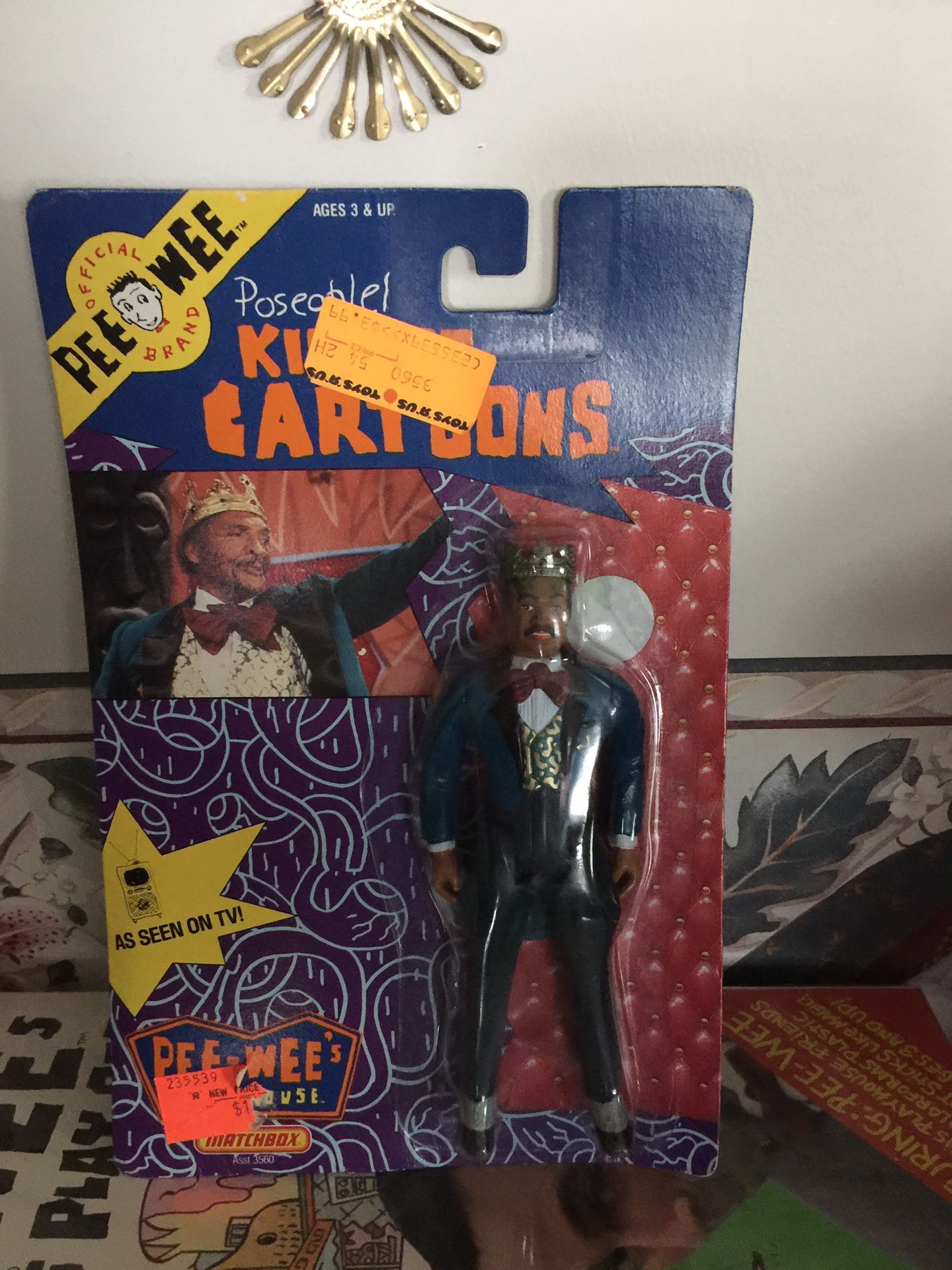 Peewee Herman action figure of Carlton