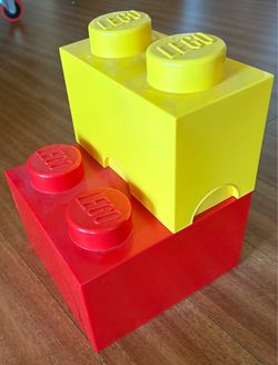 LEGO stackable STORAGE CONTAINER bin 2 pcs