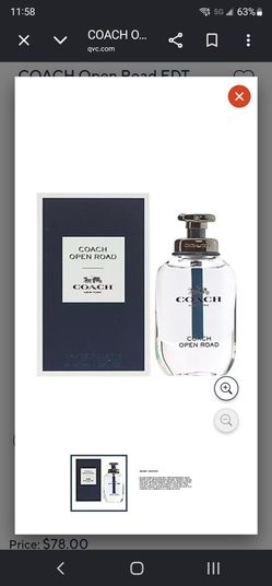 Coach open road perfume