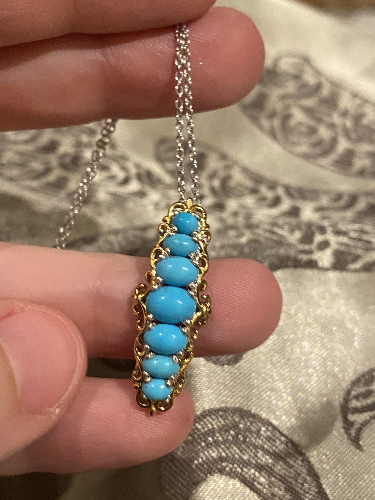 Genuine Sleeping Beauty Turquoise Necklace - new!