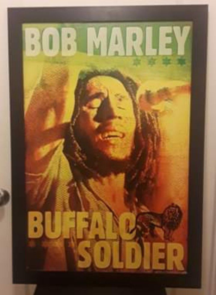 Bob Marley Buffalo Soldier Framed Poster/Picture