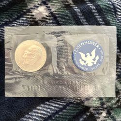 1974-S Eisenhower Silver Dollar – Uncirculated BU – Sealed Mint Condition