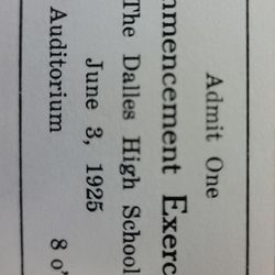 1925 Ticket