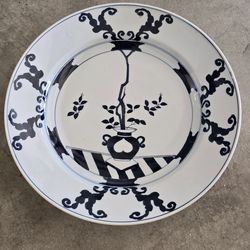 Porcelan Japanese bowl  white with blue