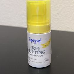 Supergoop! (Re) Setting Refreshing Mist Sunscreen SPF 40 Mini (NEW & SEALED)