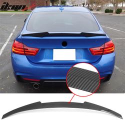 Fits 2015-2020 BMW F36 4-Series Gran Coupe M4 Style Trunk Spoiler Carbon Fiber Print