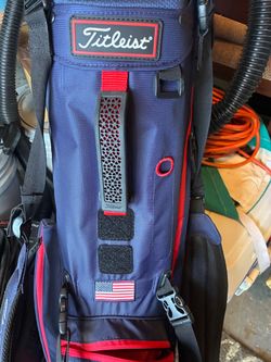 Titleist Golf Stand Bag Navy Blue Red