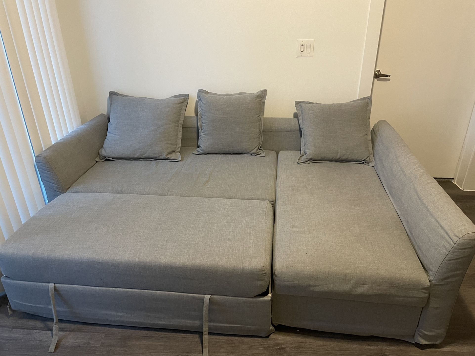 Holmsund Sofa Bed With Chaise Review Baci Living Room