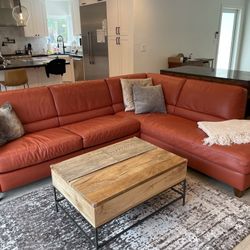 Leather Sleeper Sofa