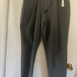 77. Used Ladies Riders Black Denim Jeans Size 18M $2.00