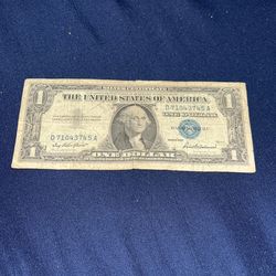 1957 Blue Stamp Dollar 