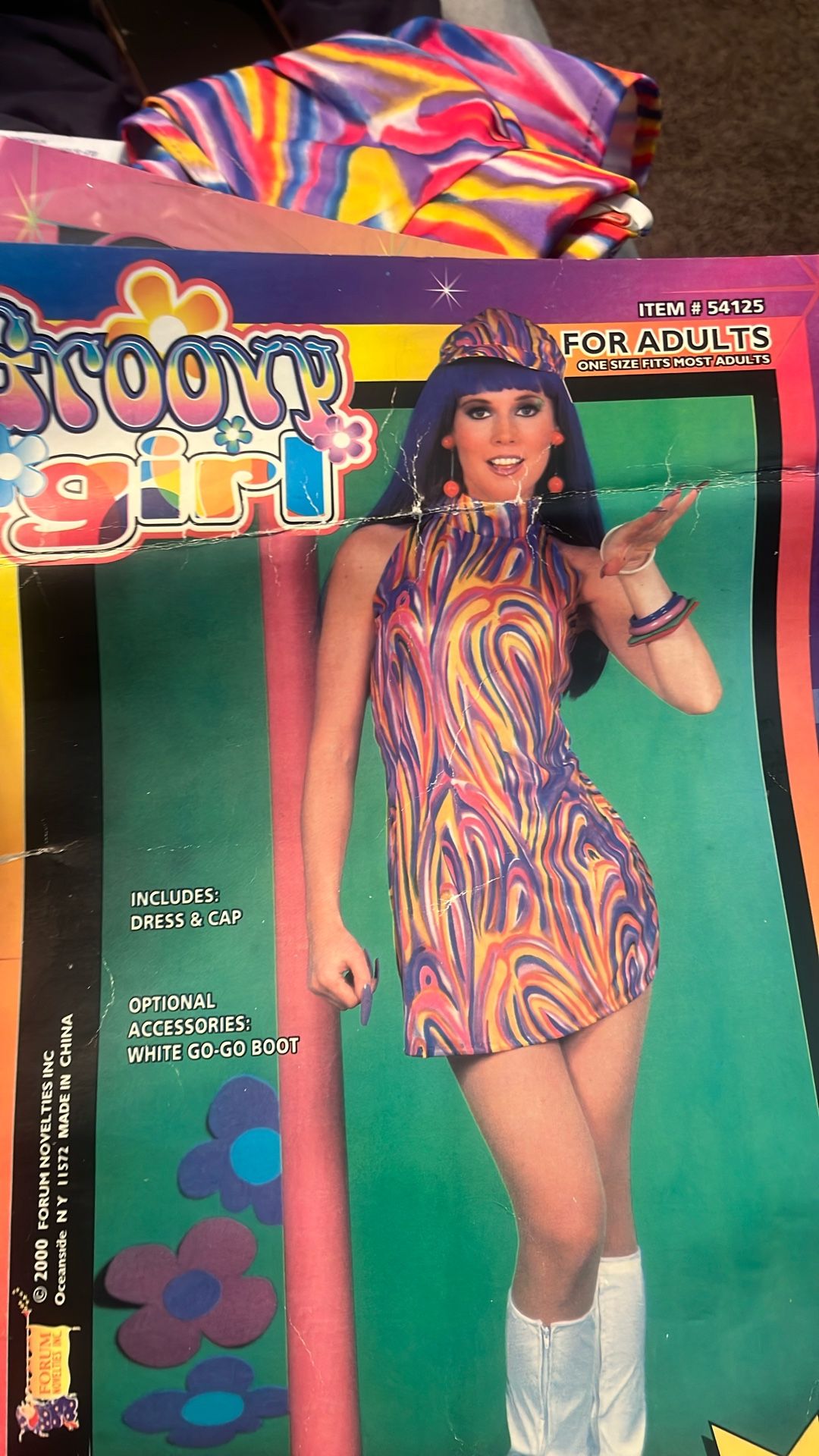 Women’s Halloween Costume, Groovy Girl