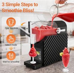 New   88oz Slushie Machine for Home - No Ice Needed Slushy Maker with Self-Cleaning, Professional Frozen Drink Maker, Ice Cream & Smoothie Machine for