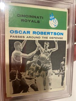 1961 FLEER basketball in action # 61 professionally graded PSA 5.