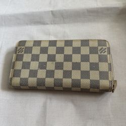 Authentic Louis Vuitton Damier Azur Zip Around Wallet 2018