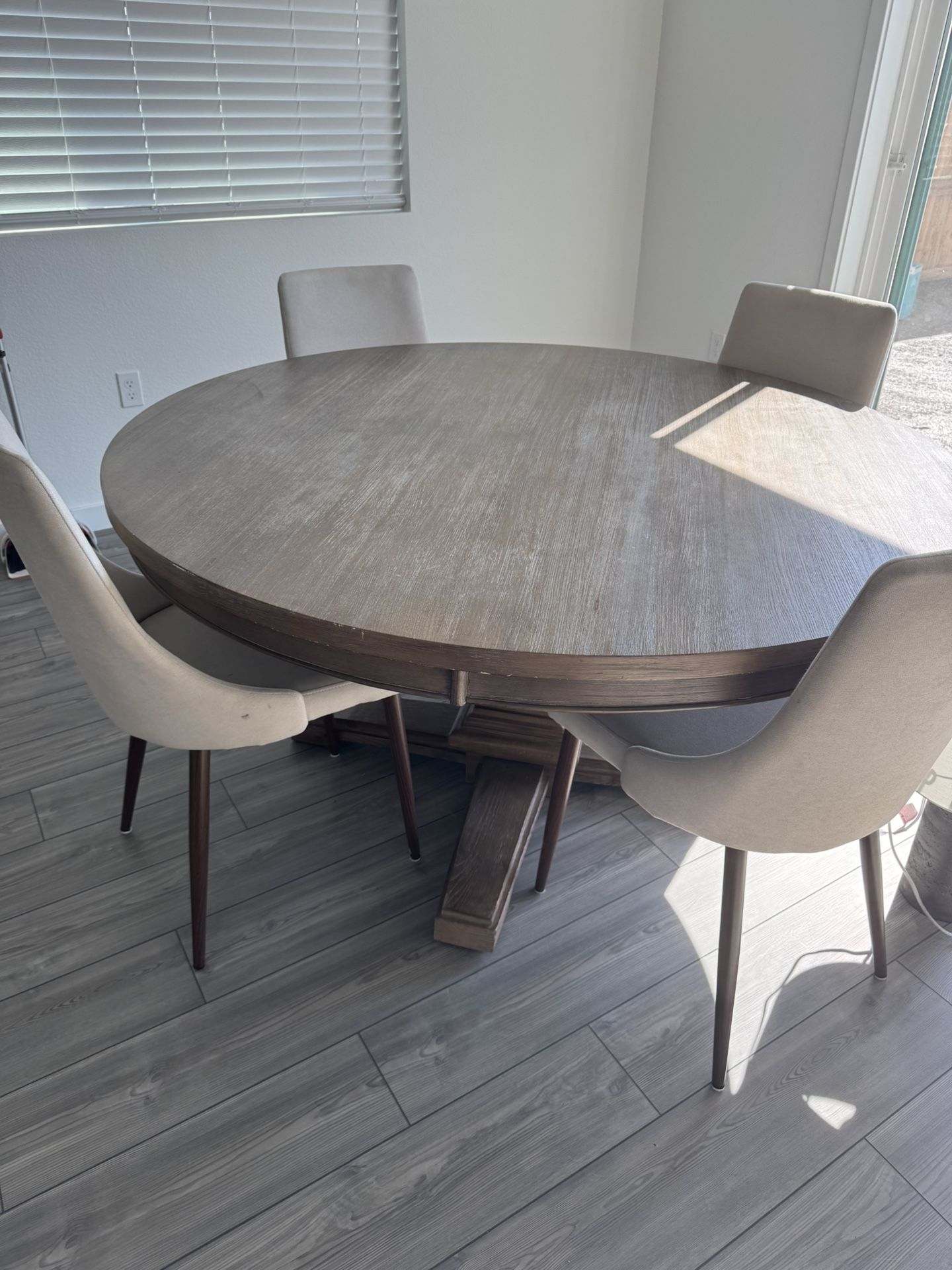 Ashley Furniture Round Dining Table And Matching Buffet