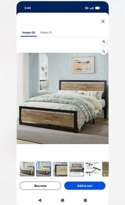 Queen bed frame