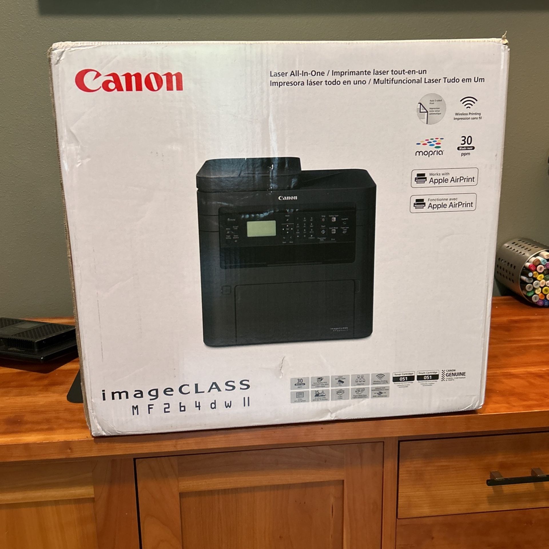 NIB Canon ImageCLASS MF264dwII B&W Laser Printer