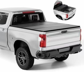 #F Folding rigid cover for truck box compatible with Chevy/GMC Silverado/Sierra 1500 (2007-2026) 2 HD (2007-2019), works with 6 MultiPro/Flex 