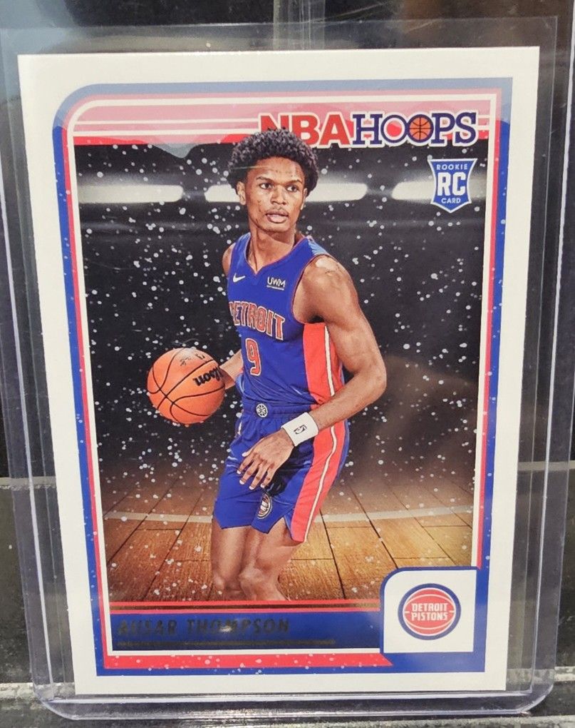 2023-24 Ausar Thompson RC Panini NBA Hoops Winter Hoops Tribute Pistons #293