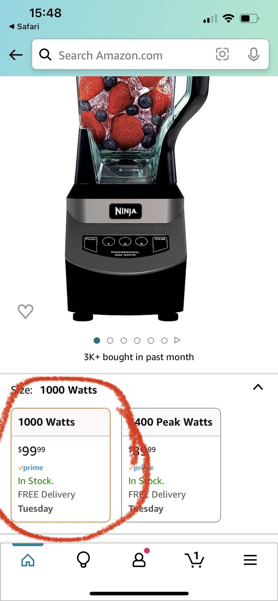 Ninja Professional Blender with 1000-Watt Motor & 72 oz Dishwasher-Safe for  Sale in Anacortes, WA - OfferUp
