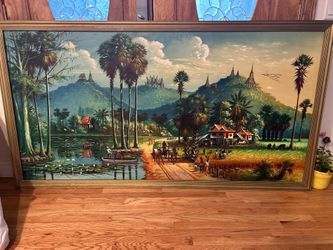 Large Antique Oil Painting 6’,8” by 3’7” BEST OFFER