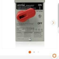 Leviton 30-40 Amp,600 volt on off switch.