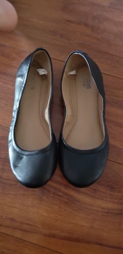 Black target mossimo ballet slip on work woman women womens girl teenager shoes size 6