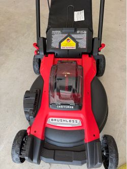 Craftsman 2xV20  brushless lawnmower 50 minutes run time  and corded string trimmer