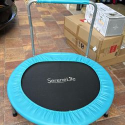 Small Exercise Trampoline With Handle 