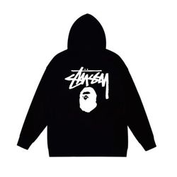 Stussy Bape Hoodie Collab 