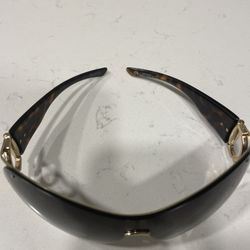 Vintage GG 2764/S Gucci HorseBit Oversized Wrap Around Tortoiseshell Sunglasses