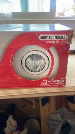 New white Recessed Ceiling Light with GU10 Bulb ,4 inch light