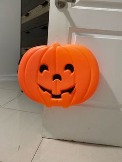 Halloween blow mold pumpkin