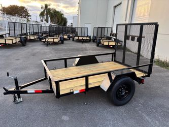 5x8 Utility Trailer with gate