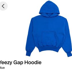 Yeezy Gap Double Layered Blue Hoodie Size Small