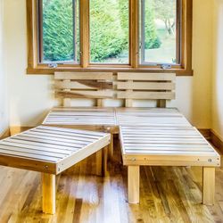 Organic, Modular Platform Bed Frame 