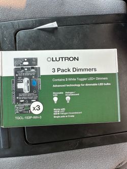 Lutron 3 Pack Dimmer Lights