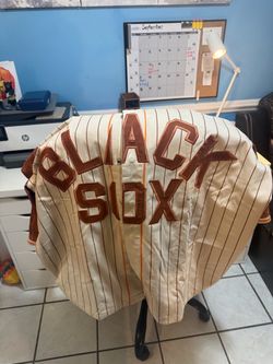 Vintage Black Sox Baseball Jersey Pinstripe 4xl
