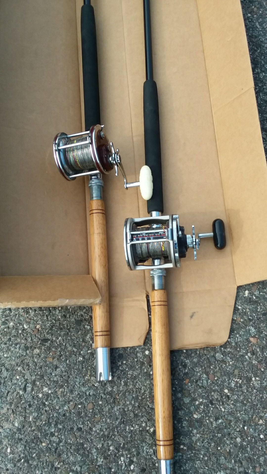 Custom made bunker spoons rods