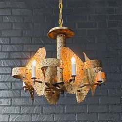 Mid-Century Modern Brutalist Chandelier by Tom Greene for Feldman, c.1960’s
- Delivery Available