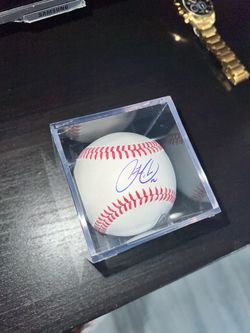 Signed francisco lindor MLB ball