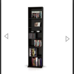 Atlantic Summit 261 CD / 132 Blu-ray / 114 DVD Media Center Shelf Rack Holder In Espresso