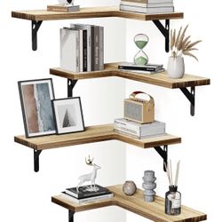 4 x L-shaped Corner Shelves