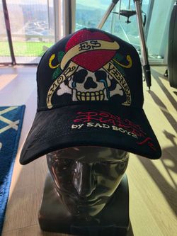 Ed Hardy x sad Boyz hats amor