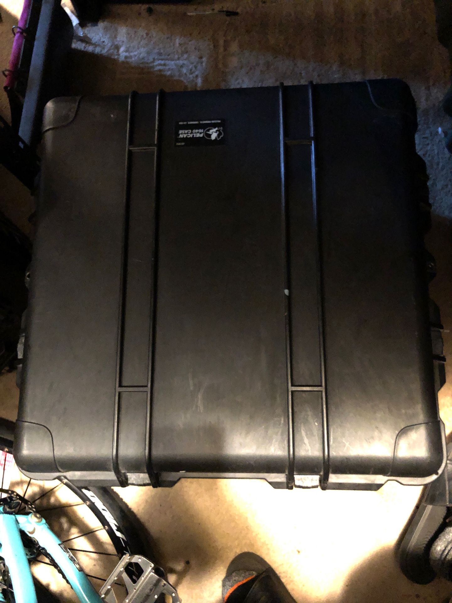 Pelican 1640 case has foam with cutout for gaming pc