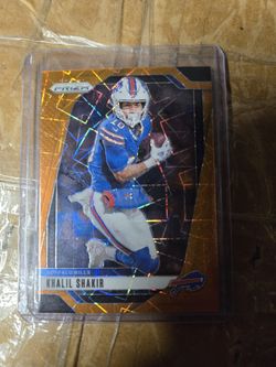 2024 Panini Prizm Khalil Shakir Orange Lazer