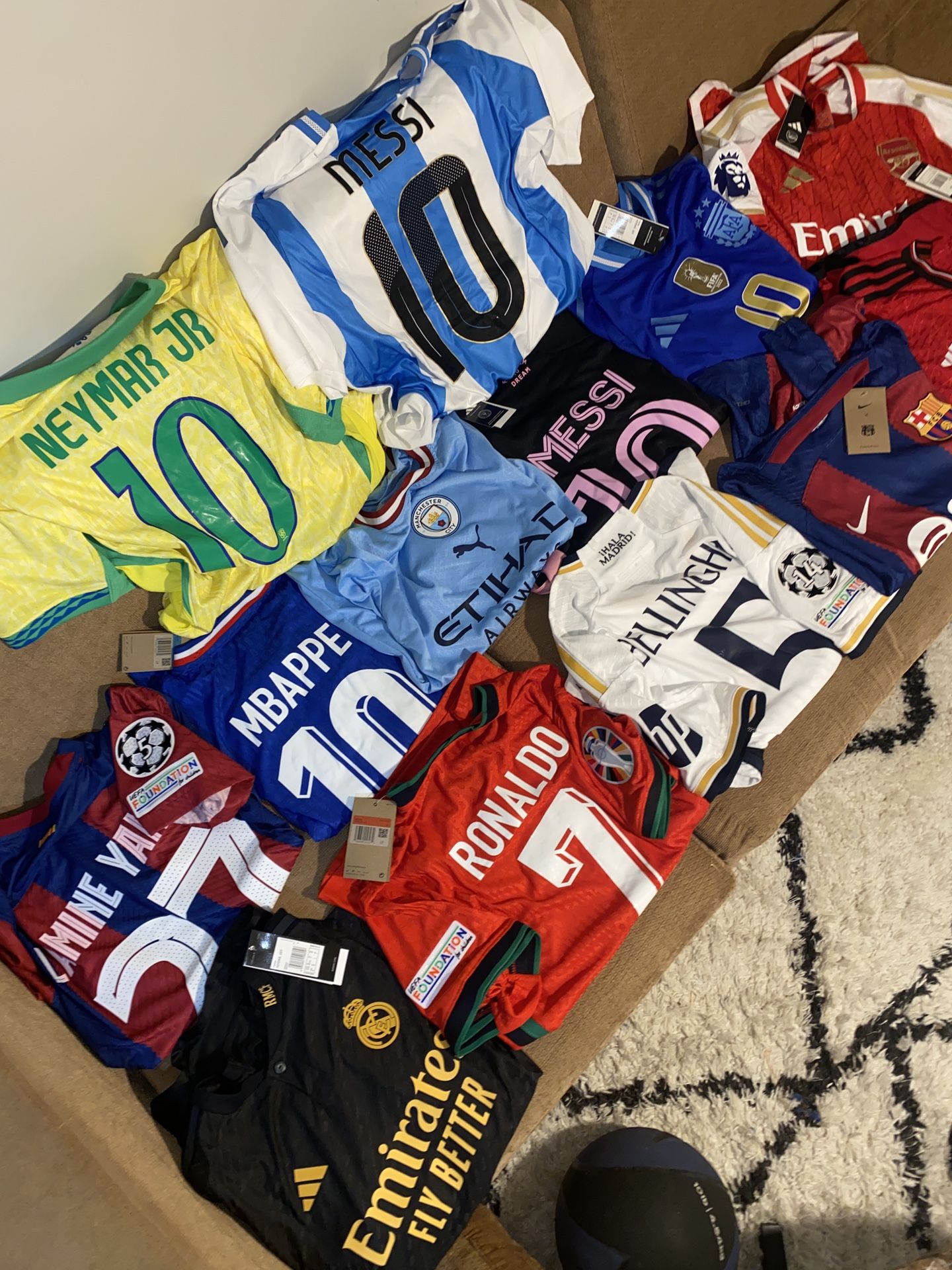 mens soccer jerseys ronaldo messi mbappe neymar real madrid barca nike adidas puma euros 2024